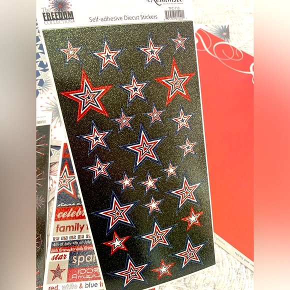 🇺🇸💥 REMINISCE “FREEDOM COLLECTION” STICKERS & SCRAPBOOK PAPER BUNDLE! - Picture 4 of 9